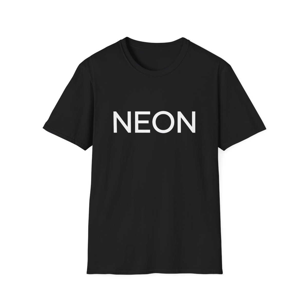 NEON Text T-Shirt | Minimal Typography Tee | Neon